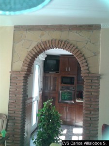 pilares y arcos de toscos